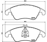 Bremsbelagsatz BREMBO P 50 069X, Xtra, Vorne