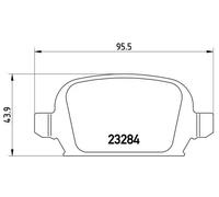 Brembo P 59 037 Bremsbelagsatz, Scheibenbremse - (4-teilig)