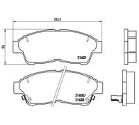 Bremsbelagsatz, Scheibenbremse Brembo P 83 034