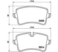 Bremsbeläge P 85 120 BREMBO für AUDI A8 D4 A4 B9 A4 B9 Avant