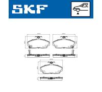 1x Bremsbelagsatz, Scheibenbremse SKF VKBP 80479 A passend für HONDA MG ROVER