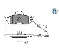 MEYLE Bremsbelagsatz, Scheibenbremse MEYLE-PD: Advanced performance and design.