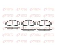 Remsa Bremsbelagsatz Scheibenbremse 0747.12 für Honda, Nissan, Hyundai Vorderachse