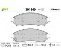 VALEO Bremsbelagsatz Essential 301140, 4er Set Vorderachse - ECE-R90 zertifiziert