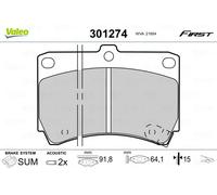 VALEO 301274 Brake Pad Set, disc brake for KIA,MAZDA