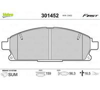 Bremsbeläge Vorderachse 301452 VALEO für NISSAN PATHFINDER II X-TRAIL I