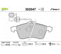 Bremsbeläge Vorderachse 302047 VALEO für VW TRANSPORTER T4 Bus POLO
