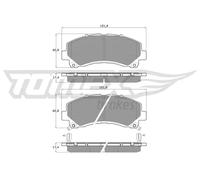 Bremsbeläge Vorderachse TX 19-00 TOMEX Brakes für ISUZU D-MAX I D-MAX II