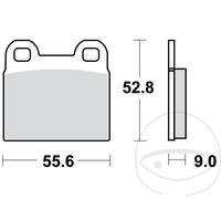 Bremsbeläge vorne für BMW R45 N R45 S R65 1. 2. Serie R65 LS Typ 248 TRW MCB95