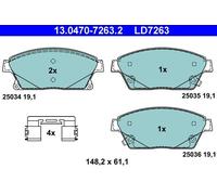 ATE Bremsbelagsatz, Scheibenbremse ATE Ceramic 13.0470-7263.2