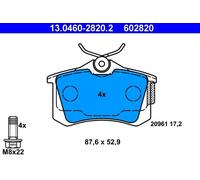 Original ATE 13.0460-2820.2 Bremsbelagsatz, Scheibenbremse