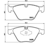 Bremsbelagsatz BREMBO P 06 055, Vorne