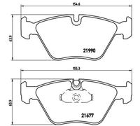 Bremsbelagsatz BREMBO P 06 065, Vorne