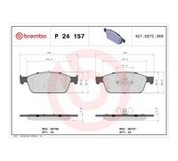 Bremsbelagsatz BREMBO P 24 157, Vorne