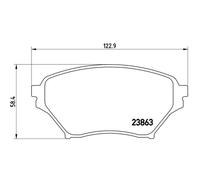 Bremsbelagsatz BREMBO P 49 029