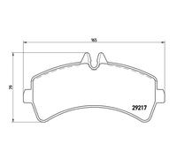 Bremsbelagsatz BREMBO P 50 060, Hinten