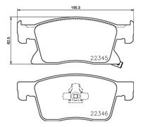 Bremsbelagsatz BREMBO P 59 091, Vorne