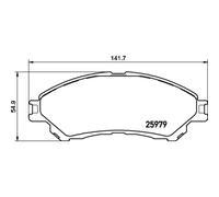 BREMBO Bremsbelagsatz, Scheibenbremse P 79 032