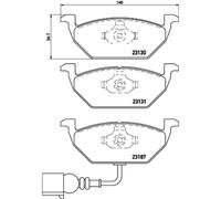 Bremsbelagsatz BREMBO P 85 072X, Xtra, Vorne