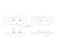 BREMBO Bremsbelagsatz, Scheibenbremse PRIME LINE P 85 102