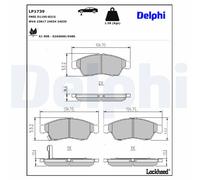 Bremsbelagsatz DELPHI LP1739, Vorne