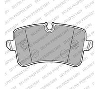 Bremsbelagsatz DELPHI LP2226, Hinten