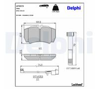 Bremsbelagsatz DELPHI LP3573