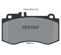 Bremsbelagsatz, disc brake TEXTAR 2497601 (1Set-1Stück)