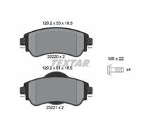 Bremsbelagsatz, disc brake TEXTAR 2522001 (1Set-1Stück)