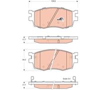 Bremsbelagsatz, disc brake TRW GDB3420
