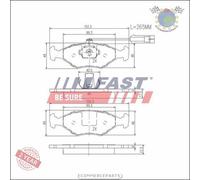 Bremsbelagsatz Fast Vorderachse für FIAT SIENA PALIO D