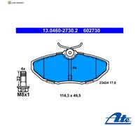 BREMSBELAGSATZ SCHEIBENBREMSE 13.0460-2730.2 FÜR JAGUAR AJD 2.7L JBAJ25 2.5L