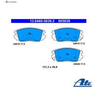 BREMSBELAGSATZ SCHEIBENBREMSE 13.0460-5639.2 FÜR HYUNDAI D4EA 2.0L G4KC 2.4L