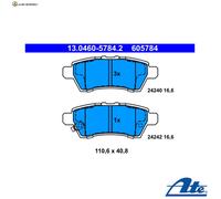 BREMSBELAGSATZ SCHEIBENBREMSE 13.0460-5784.2 FÜR NISSAN ARMADA/III/SUV 2.5L 6cyl