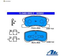 BREMSBELAGSATZ SCHEIBENBREMSE 13.0460-5852.2 FÜR DAIHATSU EJ-DE/VE 1.0L 3cyl