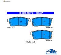 BREMSBELAGSATZ SCHEIBENBREMSE 13.0460-5887.2 FÜR SUZUKI SUBARU NISSAN 1.0L 3cyl