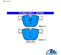 BREMSBELAGSATZ SCHEIBENBREMSE 13.0460-7260.2 FÜR BMW X5/SAV/F15/F85 X6/SAC/F16