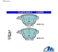 BREMSBELAGSATZ SCHEIBENBREMSE 13.0470-2626.2 FÜR MERCEDES-BENZ E-CLASS/T-Model