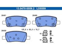 Bremsbelagsatz, Scheibenbremse 13.0470-5559.2 ATE für KIA HYUNDAI