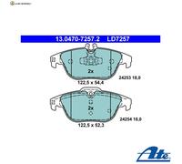 BREMSBELAGSATZ SCHEIBENBREMSE 13.0470-7257.2 FÜR MERCEDES-BENZ 2.0L 4cyl 3.0L