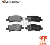 BREMSBELAGSATZ SCHEIBENBREMSE 16577 FÜR TOYOTA COROLLA/Liftback/Verso 1.8L 4cyl
