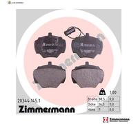 BREMSBELAGSATZ SCHEIBENBREMSE 20344.145.1 FÜR LAND ROVER DEFENDER/Pick/Up 2.4L