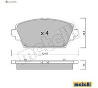 BREMSBELAGSATZ SCHEIBENBREMSE 22-0464-0 FÜR NISSAN PRIMERA/Hatchback ALMERA 1.9L