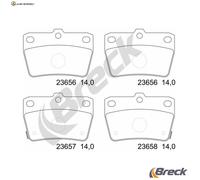 BREMSBELAGSATZ SCHEIBENBREMSE 23656 00 702 10 FÜR TOYOTA RAV/4/II/SUV/Mk 1.8L