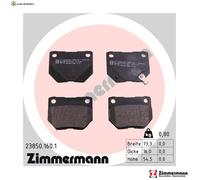 BREMSBELAGSATZ SCHEIBENBREMSE 23850.160.1 FÜR SUBARU EJ22 2.2L EJ255 2.5L 4cyl