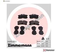 BREMSBELAGSATZ SCHEIBENBREMSE 24013.155.1 FÜR TOYOTA COROLLA/Liftback/Compact