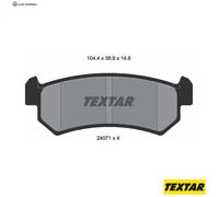 BREMSBELAGSATZ SCHEIBENBREMSE 2407101 FÜR HOLDEN SUZUKI DAEWOO LACETTI 1.8L 4cyl
