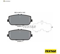 BREMSBELAGSATZ SCHEIBENBREMSE 2429801 FÜR MAZDA MX-5/RF/Targa/IV/III ABARTH
