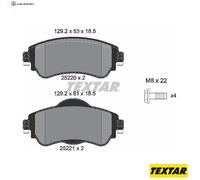 BREMSBELAGSATZ SCHEIBENBREMSE 2522001 FÜR CITROËN C4/II/Hatchback/Van DS4 1.6L
