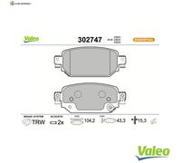 BREMSBELAGSATZ SCHEIBENBREMSE 302747 FÜR MAZDA CX-3 PE-VPS/PEXB/PEXT/PEY5 2.0L
